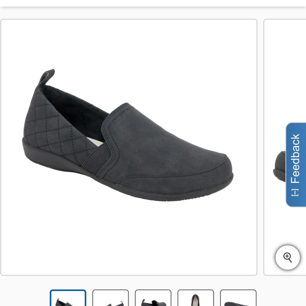 Elegant Black Quilted Slip-On Loafers